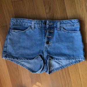 american apparel jean shorts
